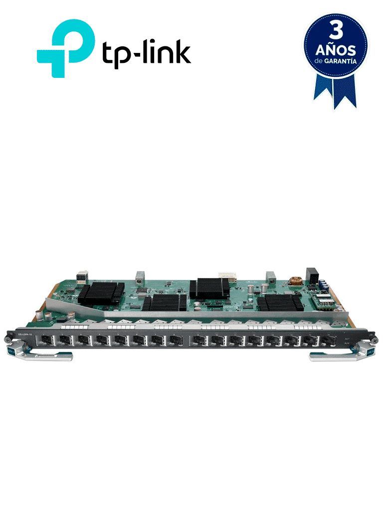 TP-LINK DS-LGPA-16 - Tarjeta de Servicio 16 Puertos GPON para OLT DSP8000X2 Spliteo de 1:128 Conexión de Hasta 2048 Clientes Distancias de Hasta 20 Km Intercambio en caliente Gestión Centralizada DPMS.