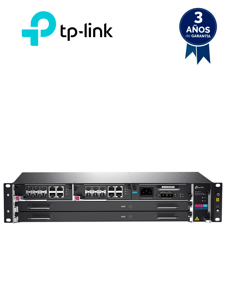 TP-LINK DS-P8000-X2 - OLT con Chasis DeltaStream OLT-X2 GPON XGS-PON Soporte para dos tarjetas de servicio GPON o XGS-PON Funciones L2 Completas y L2+/L3 Avanzadas Gestión centralizada (DMPS).