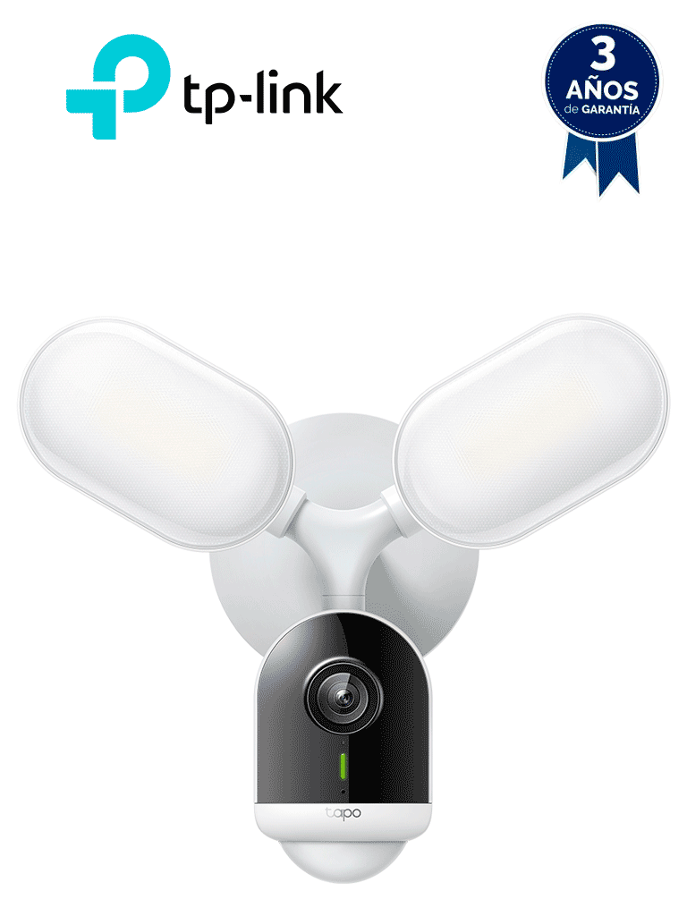 TP-LINK TAPO C720 - Cámara Floodlight Cámara WiFi con reflectores incoporados 2800 Lumen Detección inteligente con IA para exterior IP65 Weatherproof compatible con Alexa y Google Home Almacenamiento local o en la nube con TAPO CARE.#2025T