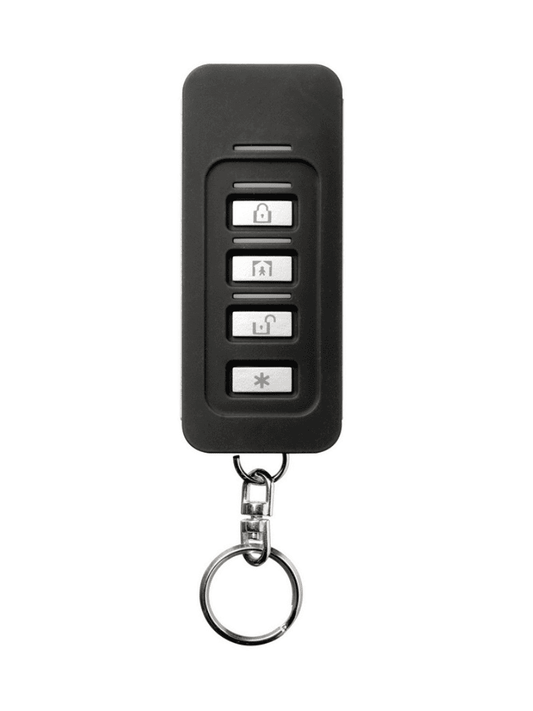 DSC PG9929 - Llavero de 4 botones programables inalámbrico  Power G  Slimline compatible con NEO  PRO  Qolsys e IoTega