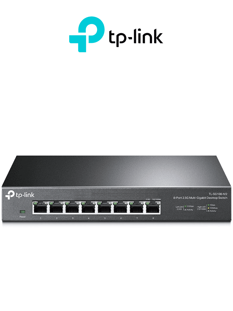 TP-LINK - TL-SG108-M2 - Switch Para Escritorio con 8 puertos 2.5 Gbps