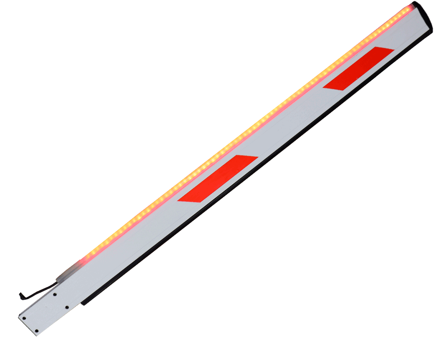 WEJOIN WJLBM4L - Brazo recto Izquierda LED tipo rectangular de 4 metros / Compatible con barrera LED izquierda
