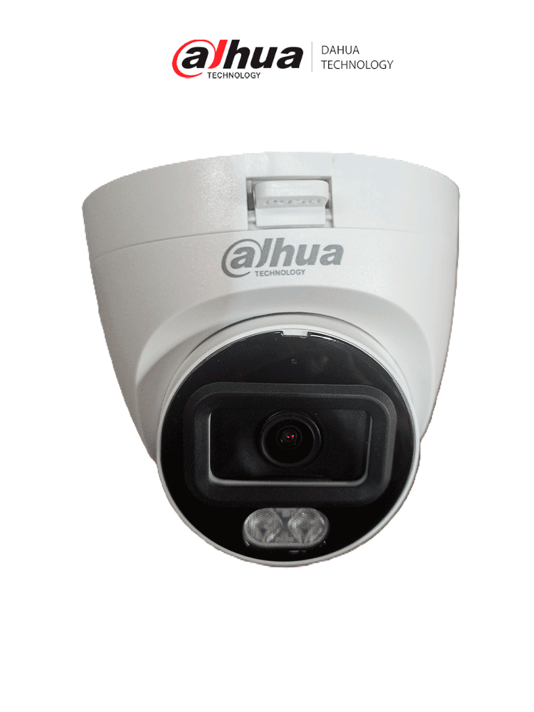 DAHUA DH-HAC-HDW1209TLQN-A-LED-0280B-S3 -Cámara Domo Full Color de 2 MP con lente de 2.8mm y ángulo de 103° Micrófono integrado iluminación de 20m tecnología Starlight y DWDR. Resistente con IP67 visión clara en baja luz #M1
