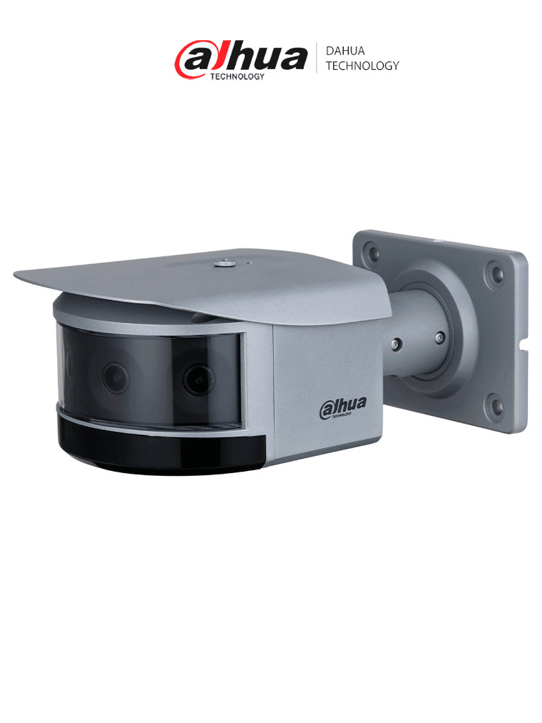 DAHUA IPC-PFW83242-A180-S2 Cámara de IP WizMind tipo bala panorámica multisensor de 32 Mp 4 × 8 MP/ LED IR 30m/ Mapa de Distribución de Multitudes/ Densidad Vehicular/Protección Perimetral/ EPTZ/IP67/ IK10/ E&S Alarma y Audio/ Ranura para Tarjeta S