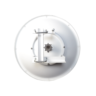 Antena Direccionales Blindada para radio C5X B5X C6X B6X / tecnología Twist-on para radios de guía de onda / 4.9-6.4 GHz / Ganancia 34 dBi / Ideal para hasta 50 km / Montaje incluido.