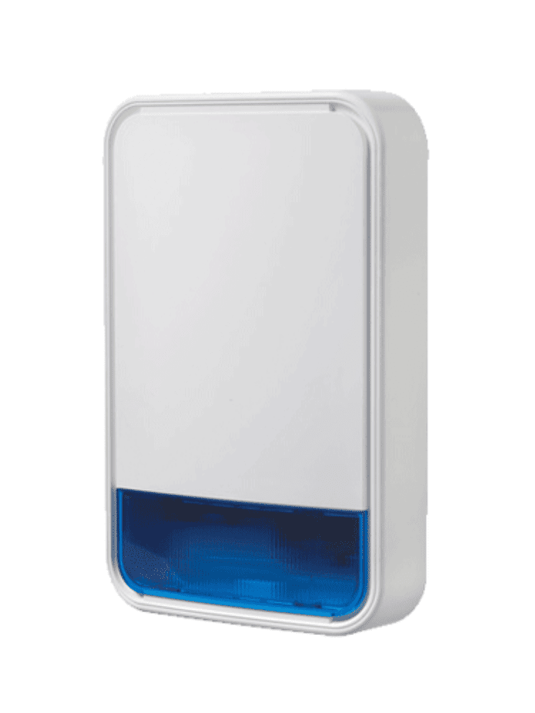 DSC PG9911BBATT -  Sirena con luz estroboscópica exterior 110 dB  c/batería Inalámbrica  Power G compatible con NEO  PRO  Qolsys e IoTega