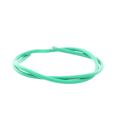 (SLLU22) Cable de Cobre Recubierto THW-LS Calibre 4 AWG 19 Hilos Color Verde (Venta por Metro)