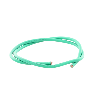 (SLLU22) Cable de Cobre Recubierto THW-LS Calibre 4 AWG 19 Hilos Color Verde (Venta por Metro)