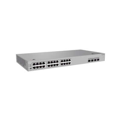 Switch de Acceso Gigabit Administrable PoE Capa 2+ / 24 puertos 10/100/1000 Mbps (PoE) / 2 Puertos 2.5GE SFP + 2 Puertos 10GE SFP+ Uplink / ERPS / Rutas Estáticas / PoE Perpetuo / 400 W / Administración Nube Gratis