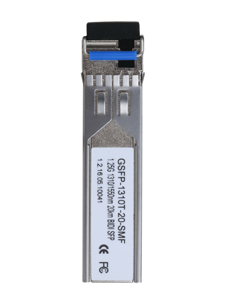 DAHUA GSFP-1310T-20-SMF - Modulo de Fibra Optica SFP/ Monomodo/ Transmisión Bidirecciónal/ Conector LC/ Hasta 20Km/ TX 1310nm RX 1550nm
