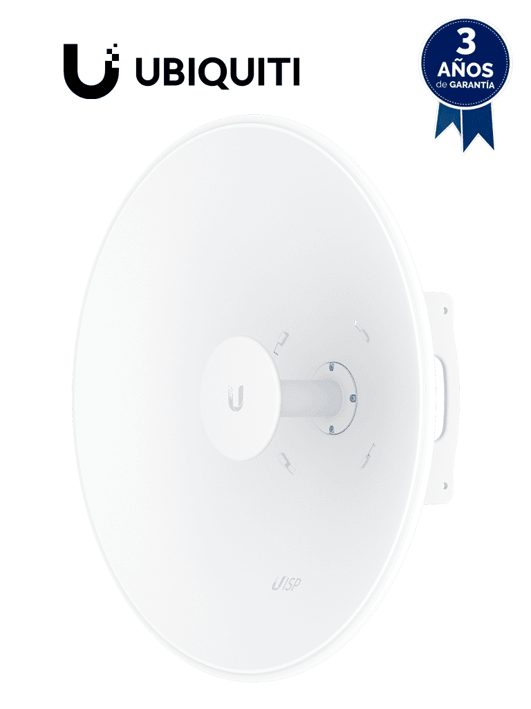 UBIQUITI UISP-DISH - Antena de plato de 30 dBi rango de frecuencia extendido de 5.15 a 6.87 GHz#UBILOCO