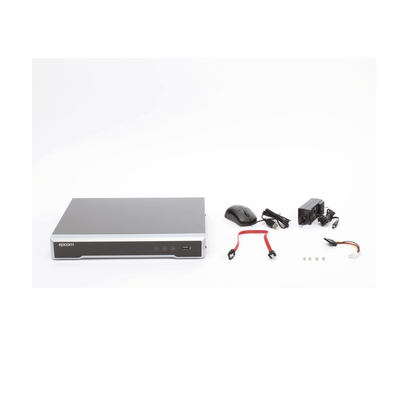 DVR 8 Canales TURBOHD + 4 Canales IP / 8 Megapixel (4K) / Audio Bidireccional por Coaxitron / ACUSENSE / Reconocimiento Facial / 1 Bahía de Disco Duro / Salida de Video en 4K / H.265+