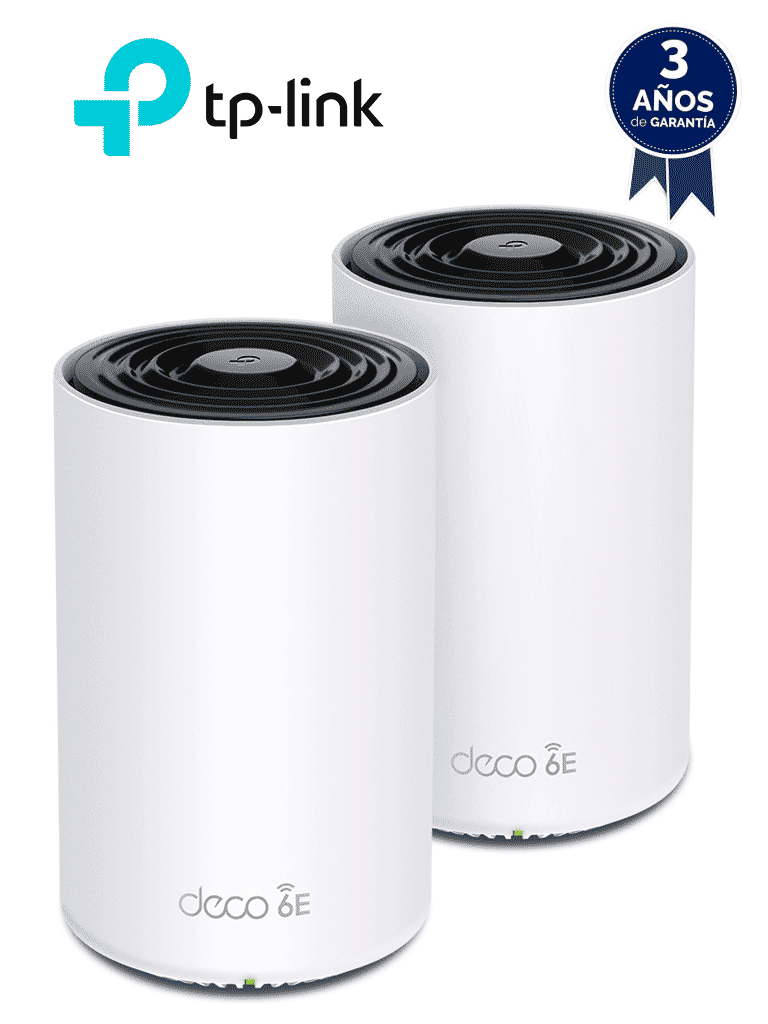 TP-LINK - DECO XE75(2-Pack) / Sistema Wi-Fi 6E Mesh AI Triple Banda AXE5400 / Paquete con 2 piezas #ANITPLI #BFTP