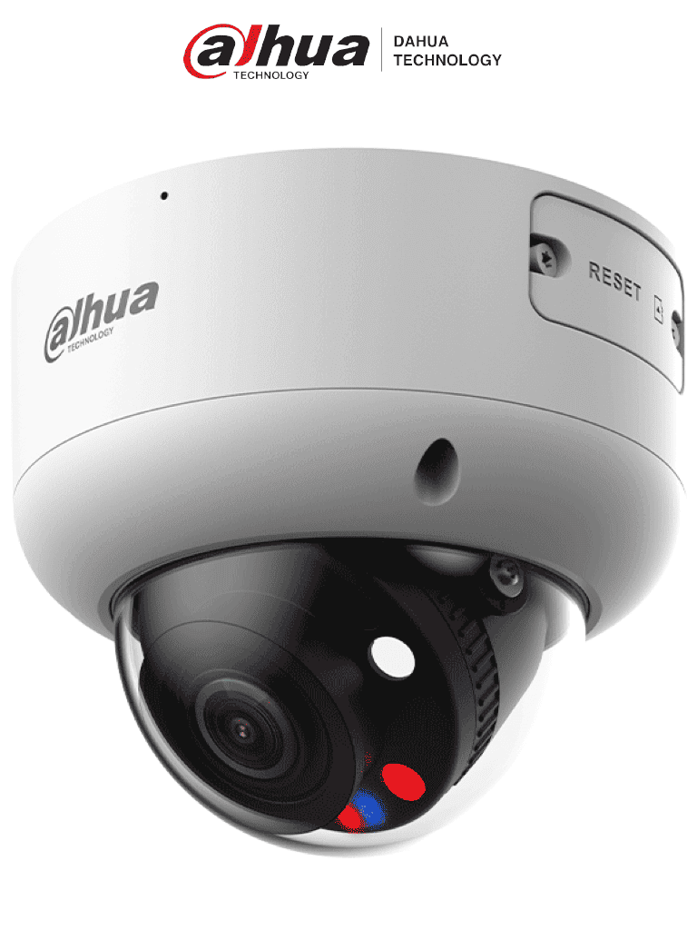 DAHUA DH-IPC-HDBW3849R1-ZAS-PV-S5 -Cámara IP Domo 8MP TiOC y WizSense lente motorizado 2.7-13.5mm 40m con IR audio bidireccional iluminadores duales entradas/salidas larma y audio disuación activa AcuPick IP66 Antivandálica #MCI1Q125 #IL