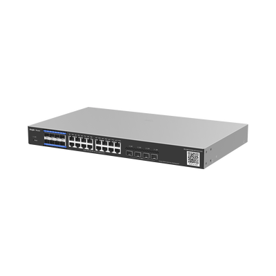 e-Lighten OLT / Switch Hibrido  Capa 3 con 8 Puertos PON 1G  16  Puertos Ethernet 1G y 4 Puertos SFP+ 10G  perfecto para migrar a Soluciones de Fibra PON hasta 256 ONUs