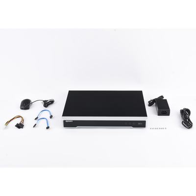 DVR 16 Canales TURBOHD + 8 Canales IP / 8 Megapixel (4K) / Audio Bidireccional/ ACUSENSE / Reconocimiento Facial / 2 Bahías de Disco Duro / Salida de Video en 4K / H.265+