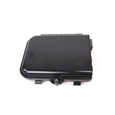 Cierre de Empalme para 24 fusiones de fibra óptica  Interior/Exterior  3 Entradas para Cable Ø 6-12mm  con 8 acopladores SC/APC y splitter 1x8 SC/APC Incluido  IP65