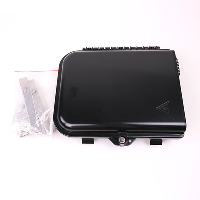 Cierre de Empalme para 24 fusiones de fibra óptica  Interior/Exterior  3 Entradas para Cable Ø 6-12mm  con 8 acopladores SC/APC y splitter 1x8 SC/APC Incluido  IP65