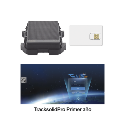 KIT Localizador 4G con carga solar / Semiautónomo / Rastreo de contenedores / Cajas de tráiler / Alarma de sabotaje audible / Incluye Licencia vitalicia VTSCX y SIM de datos SIM500MB2Y