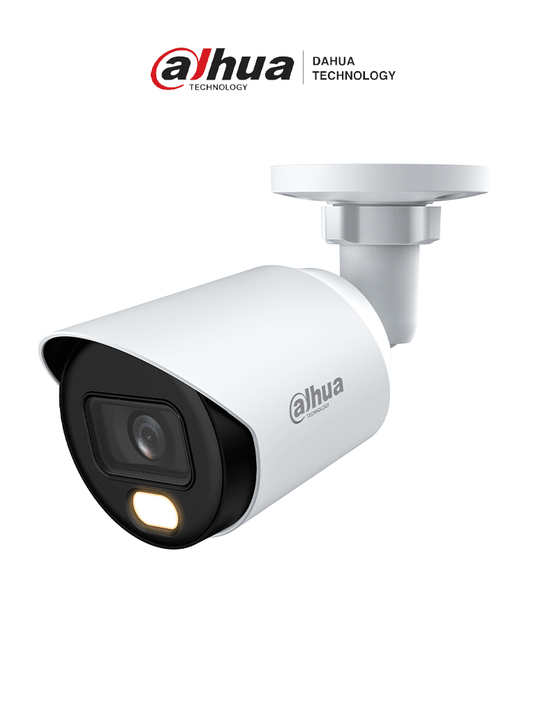 DAHUA DH-HAC-HFW1239TN-A-LED-0360B-S3 - Cámara Bullet Full Color de 2 Megapixeles 1080p micrófono integrado lente de 3.6mm WDR 130dB LEDs para 20m protección IP67 y tecnología Starlight.