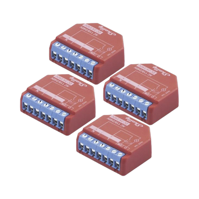 KIT de 4 piezas Relevador inalámbrico inteligente 16A 110-230 V medición de consumo compatible con asistente de voz Alexa Google Home