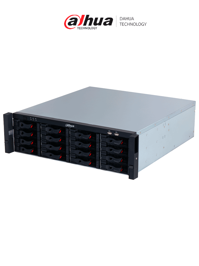 DAHUA DHI-NVR616H-64-XI - NVR de 64 canales IP Wizmind/ H.265+/ Grabación IA/ Soporta 8 ch face detection y recognition 40 bases de datos de rostros 32 canales proyección perimetral 32 canales smd plus