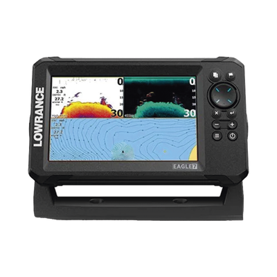 Eagle-7 ecosonda en pantalla horizontal IPS de 7 pulgadas  incluye transductor skimmer 50/200 kHz