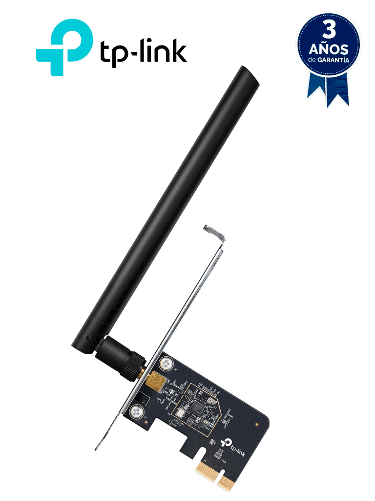 TP-LINK ARCHER T2E - Adaptador PCI Express inalámbrico de doble banda AC600 velocidades de Wi-Fi de hasta 600 Mbps (433 Mbps en la banda de 5 GHz y 200 Mbps en la banda de 2 4 GHz) MU-MIMO Compatible con WPA3.