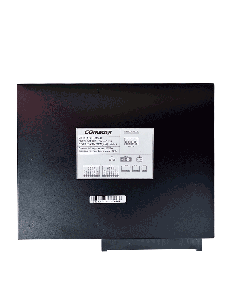 COMMAX CCU216AGF - Distribuidor para panel de audio DR2AG para interconectar hasta16 Intercomunicadores AP2SAG por 2 hilos / Sistema departamental