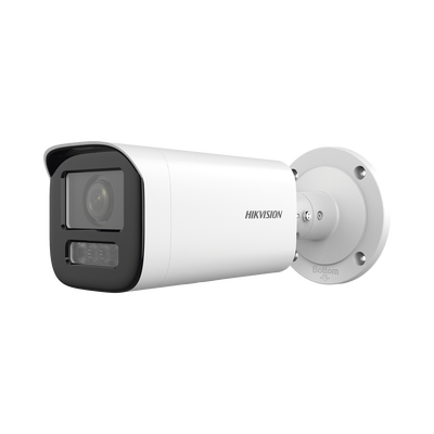 Bala IP 4 Megapíxel / Lente Motorizado 2.7 a 13.5 mm / Dual Light (50 mts IR + 50 mts Luz Blanca) / Exterior IP67 / WDR 120 dB / PoE / Micro SD