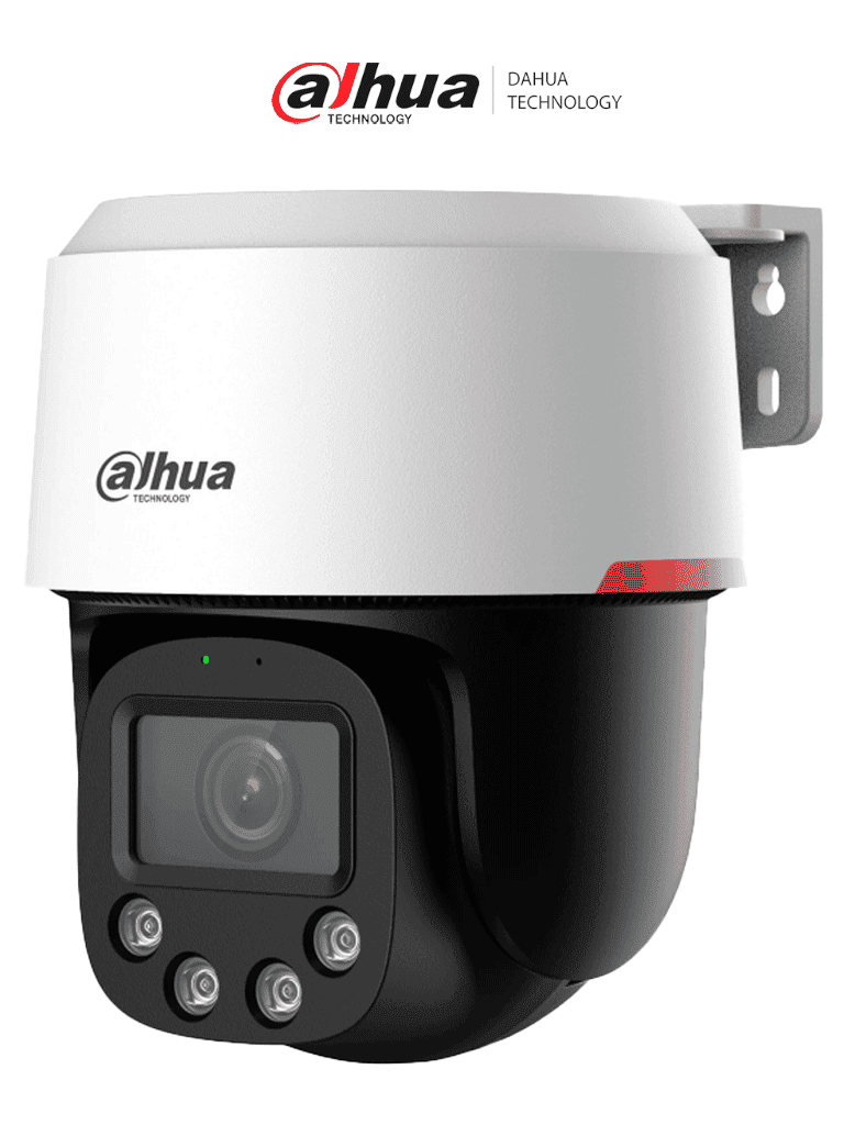 DAHUA DH-SD2C400NA-B-PV-0400-S2-PRO Cámara IP PT de 4MP ofrece visión WizColor/ SMD3.0/ Protección perimetral/ audio bidireccional detección de humanos ranura MicroSD IP66 y PoE #LoNuevo #WIZD