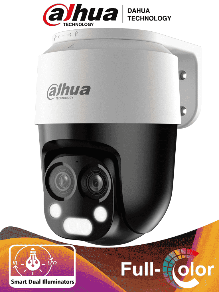 DAHUA HAC-PT1200B-IL-A-E2Z - Cámara PT Dual de 2 Megapíxeles/ 6x Zoom Hibrido 2 Lentes/ Lentes de 2.8mm y 6mm/ Angulo de 109 y 47.2 mm/ Iluminador Dual Inteligente 50 Mts/ Micrófono Integrado/ Super Adapt/ IP66/ #LoNuevo #MCI1