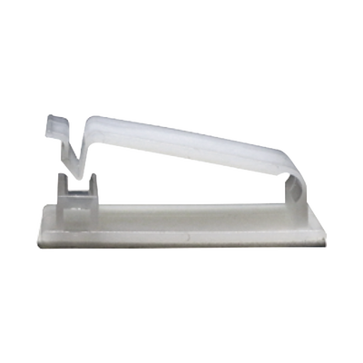 Clip Organizador de Cables Auto-Adherible Diseñado Para Sujetar y Organizar Cables Sin Necesidad de Perforar Muros Paquete con 5 Piezas (3501-01001)