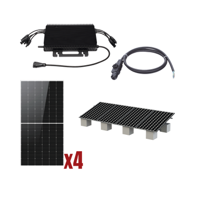 Kit Solar Interconexion / 2kW 220Vca / Microinversores HOYMILES / Montaje Incluido