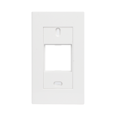 Marco blanco con placa metalica para caja americana