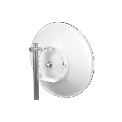 Antena Direccional de alto rendimiento / diámetro de 60 cm / 5.9-7.2 GHz / Ganancia 30 dBi / SLANT de 45 ° y 90 ° / Ideal para 30 km / Conector N-Hembra / Montaje y jumpers incluidos.