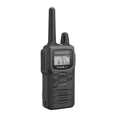 Radio portátil UHF 450-470 MHz 2 W 16 canales Resistente a Golpes MIL-STD-810 manos libres VOX. Incluye antena batería cargador y clip