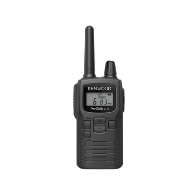 Radio portátil UHF 450-470 MHz 2 W 16 canales Resistente a Golpes MIL-STD-810 manos libres VOX. Incluye antena batería cargador y clip