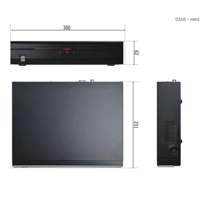 NVR 4K | 4 Canales | Switch PoE de 4 puertos | Incluye HDD 2TB | Soporta ONVIF | Salida de Audio | Entrada y Salida de Alarma