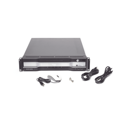 NVR 4K | 64 Canales | Fuente Redundante Soporta RAID | Almacenamiento Hasta 240TB | Entrada y Salida de Audio | Entrada y Salida de Alarma | Incluye 2 Discos Duros 2TB
