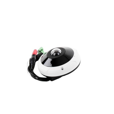 Fisheye IP 12 Megapíxeles | Múltiples Vistas | IK10/IP67 | MicroSD Hasta 256Gb | IR 15M | WDR Real | Entrada Y Salida De Alarma | Dewarping | Cumple con NDAA