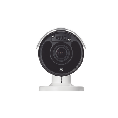 Cámara Bala IP de 2 megapíxeles (1080p) | Audio bidireccional | Alarma I/O | PoE | IR Led 20m | IK10 | Lente Vari-focal 2.8mm - 12mm | Día / noche | MicroSD | INTELIGENTE CODEC | ICR