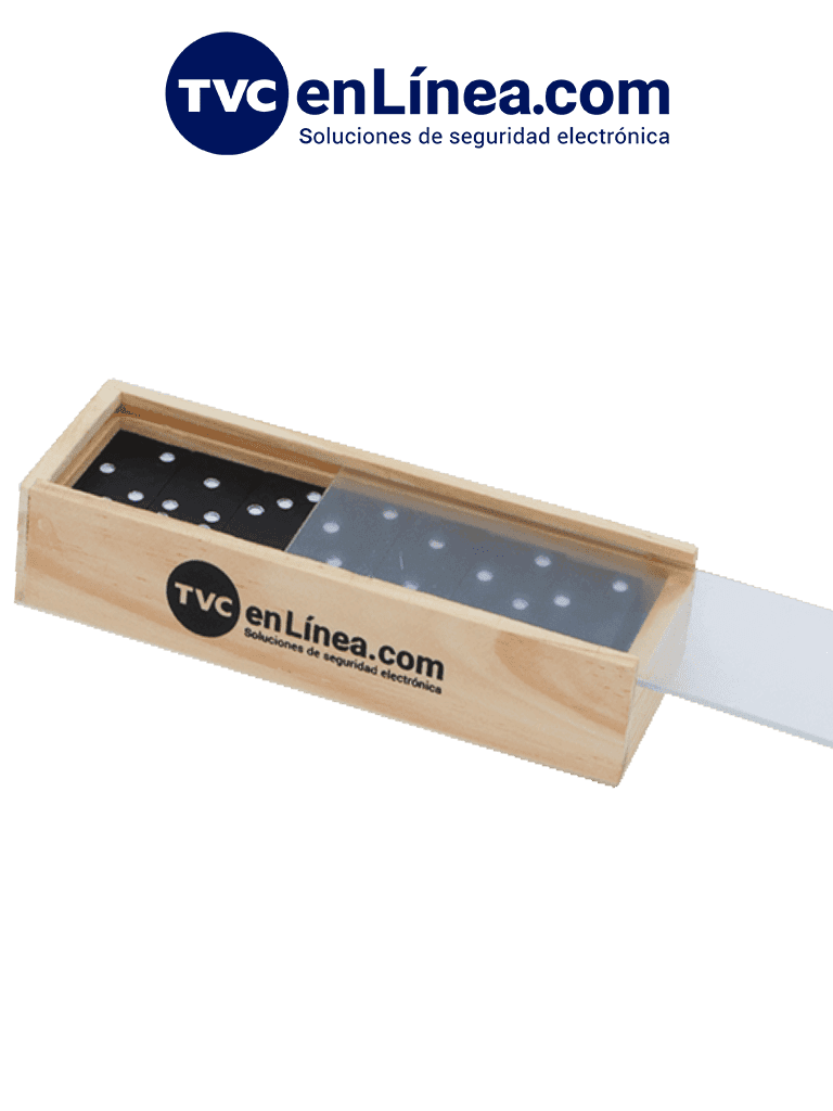 TVC DOMINO - Juego de Domino/ Con Loogtipo de TVC/ Con Caja de Madera/ Promocional/
