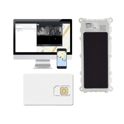 KIT Dispositivo de Seguimiento de Activos / Protección IP67 / Recargable Li 9600 mAh / LTE Cat-M1/NB-IoT / Tamaño Compacto / Funciona con Energía Solar / + EPCOMGPSANUAL + SIM500MB2Y