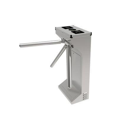 (MOTORIZADO SIN CONTACTO) Torniquete Industrial en Acero Inoxidable Bidireccional USO RUDO Espacio para Lectora de Proximidad