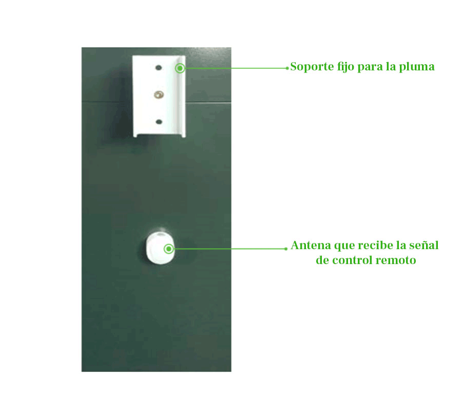 ZKTECO CMP200R - Barrera Vehicular Derecha / Brazo Telescópico de 2.6 hasta 4.5 metros / 3 Seg. / Dirección Ajustable (a Izquierda) / Gabinete con Luz Led Indicador de estado / Sistema Inteligente anti-impacto/ Incluye 2 controles remotos