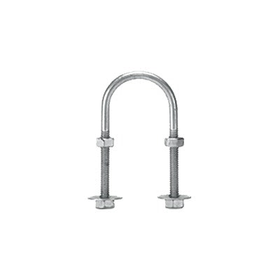 Abrazadera tipo U de 1/2" con acabado Electro Zinc no incluye tuercas y arandelas