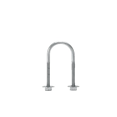 Abrazadera tipo U de 1" con acabado Electro Zinc no incluye tuercas y arandelas