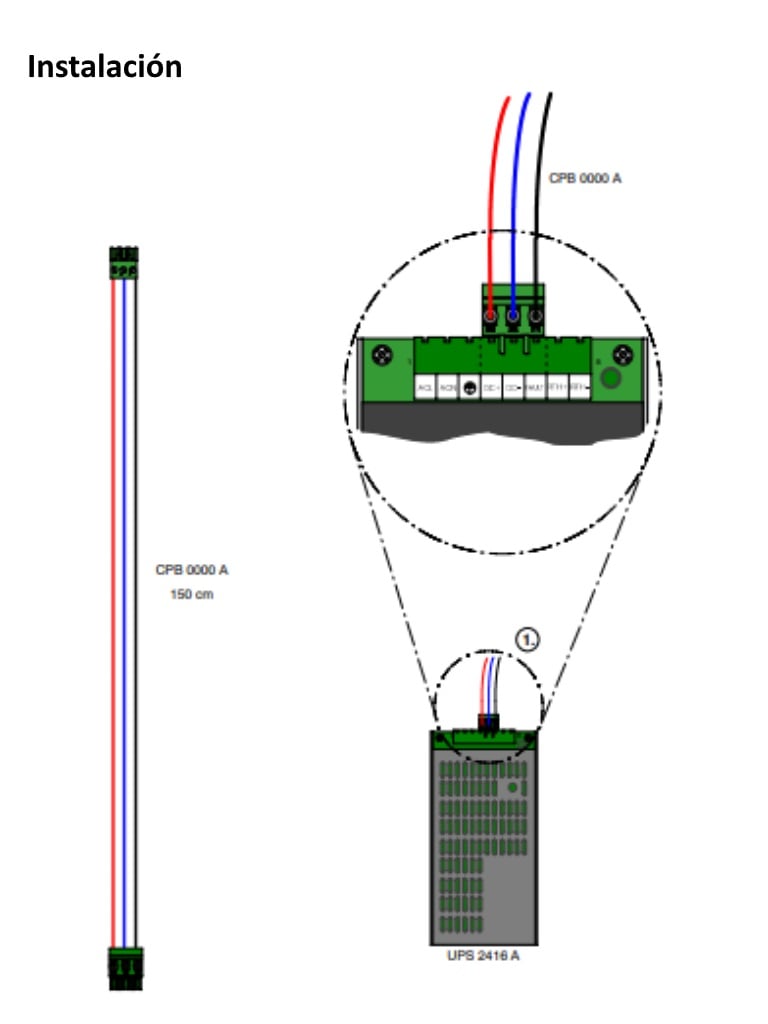 BOSCH F_CPB0000A - Cable BCM / UPS / Longitud de cable 150CM
