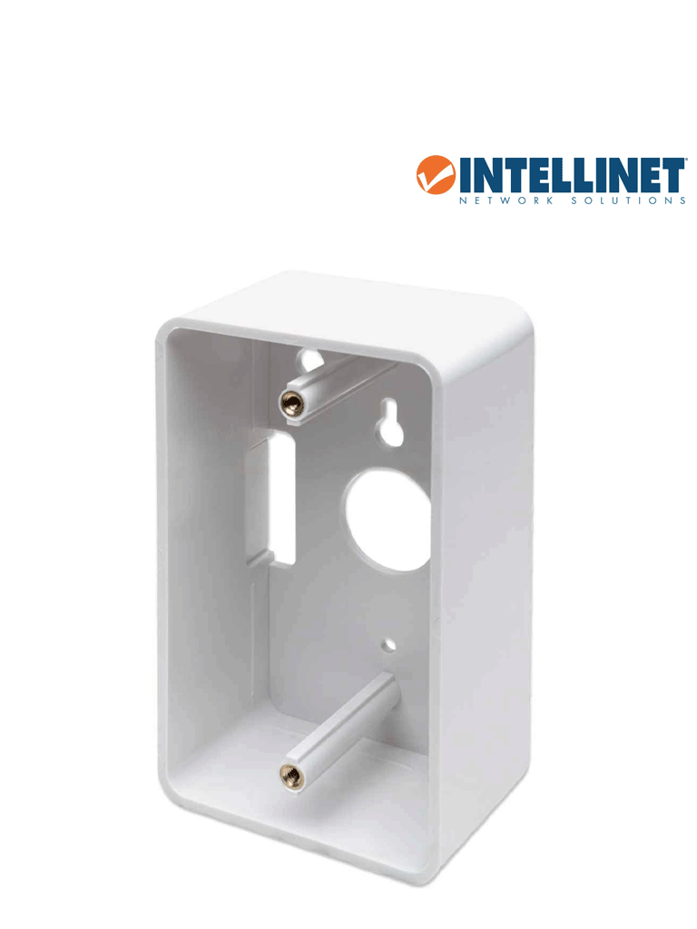 INTELLINET 517874 Caja para pared Conexión sencilla 4.8 cm de profundidad blanco Conexión sencilla 4.8 cm de profundidad blanco